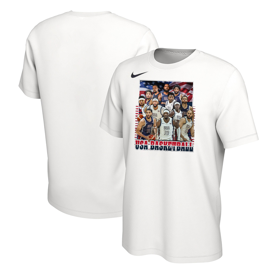 Men 2024 USA Champions white nike t shirts->nfl t-shirts->Sports Accessory